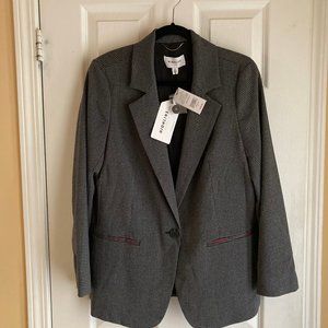 HIGHLINE Blazer NWT Size 8 Black Houndstooth(BLACK & GREY)